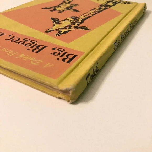 Vintage 1959 Big Bigger Biggest  Dolch First Reading Book Giraffes - Picture 5 of 16